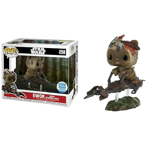 Funko Pop Star Wars Deluxe: Ewok With Speeder Bike