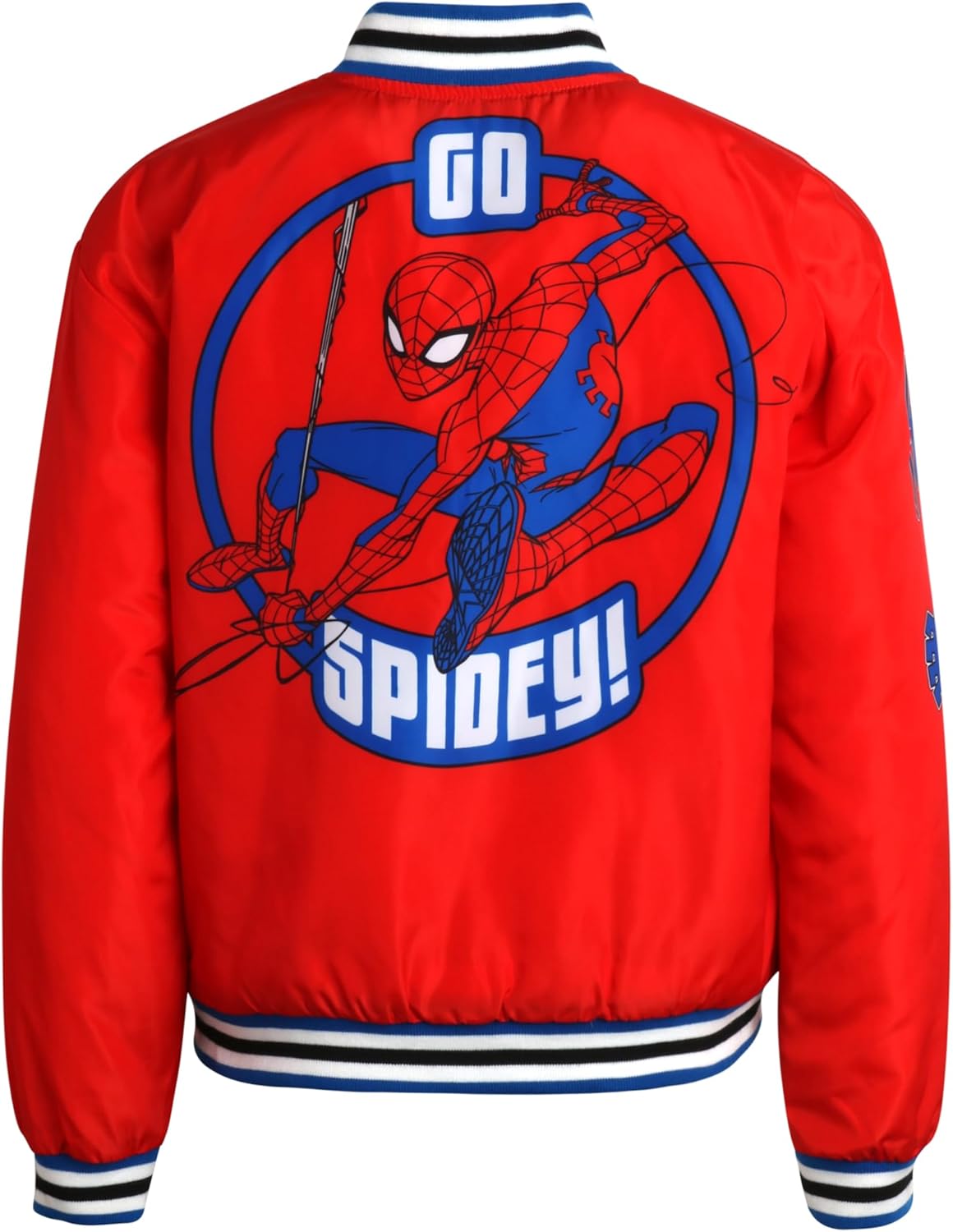Marvel Boys Bomber Jacket - Avengers Spider-Man Zip Up Quilted Interior Bomber Jackets for Boys Kids Outerwear (7-16) - Image 6