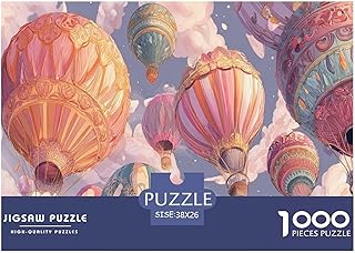 Comprar Puzzle Globo Aerostático 1000 Piezas (38x26cm): para Adultos y Niños, Cuento de Hadas, Diversión Familiar Educativa, Regalo Decorativo Hogar