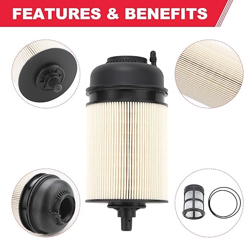 Miniatura 4 de PF9908 P551063 - Filtro de combustible para motor diesel Detroit DD13 DD15 DD16 Freightliner Western Star 10 micrones de repuesto # A4720900651