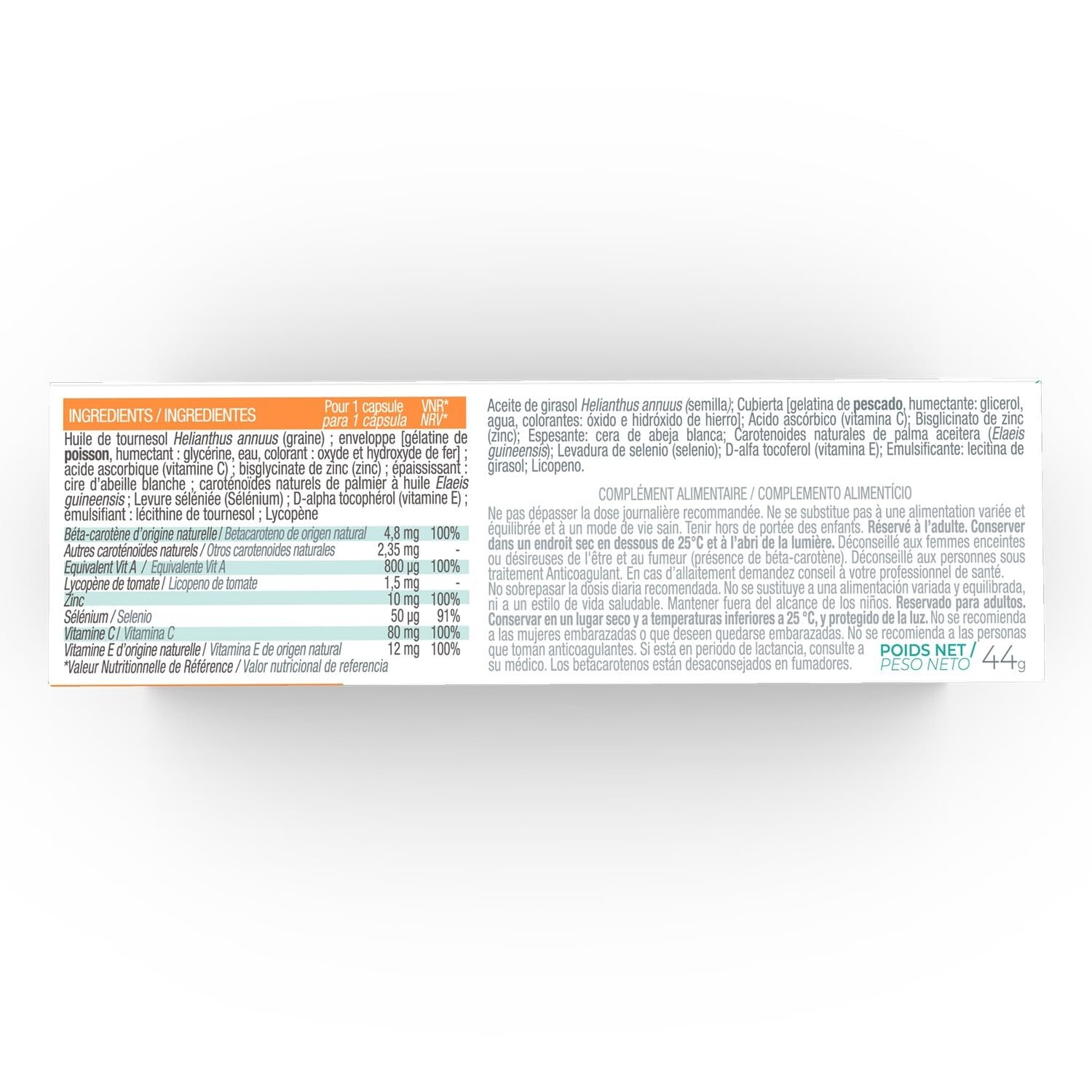 OXELIO PROTECT Lot de 2X60 Capsules | Solaire | Peaux Claires, Sensibles, Réactives | Préparer à l’Exposition au Soleil et Sublimer son Été | Caroténoïdes Naturels, Vitamines et Minéraux | JALDES