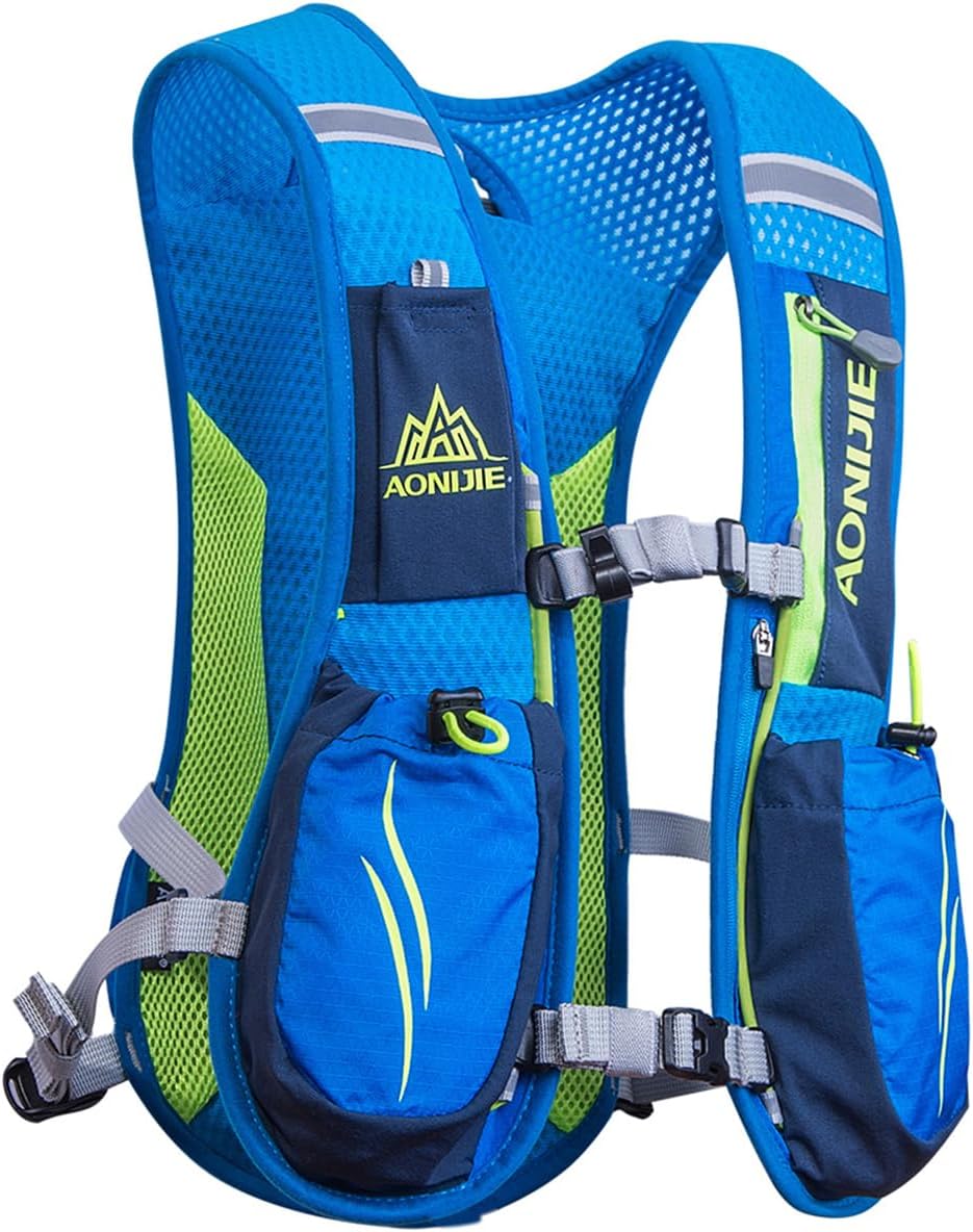 AONIJIE Running Hydration Pack Vest Backpack for Women Men, Fit for 1.5L Bladder, 5.5L Capacity Ideal for Marathon Training, Hiking, Biking, Trail and Walking