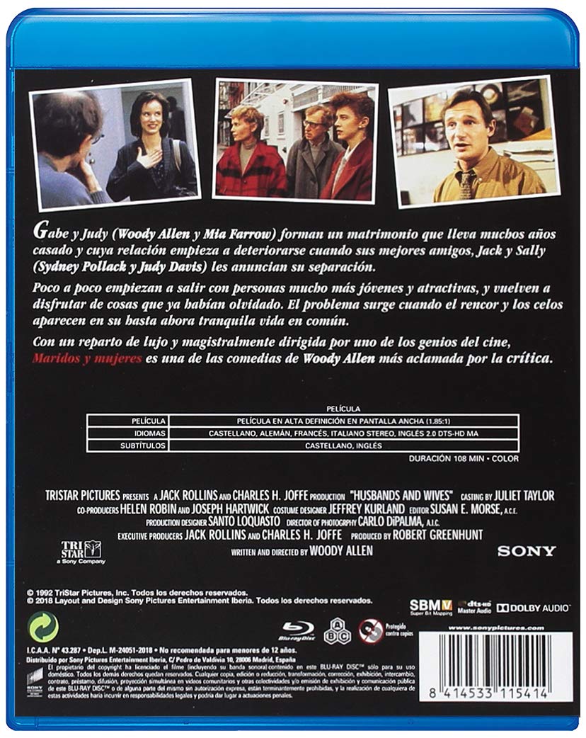 Maridos Y Mujeres [Blu-ray]