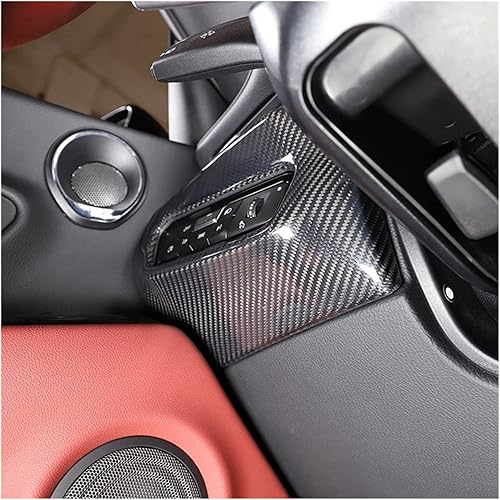 Miniatura 5 de 1 PCS Car Headlight Switch Decorative Frame Sticker Trim Replacement Interior Accessories Compatible for Toyota Supra 2019-2022