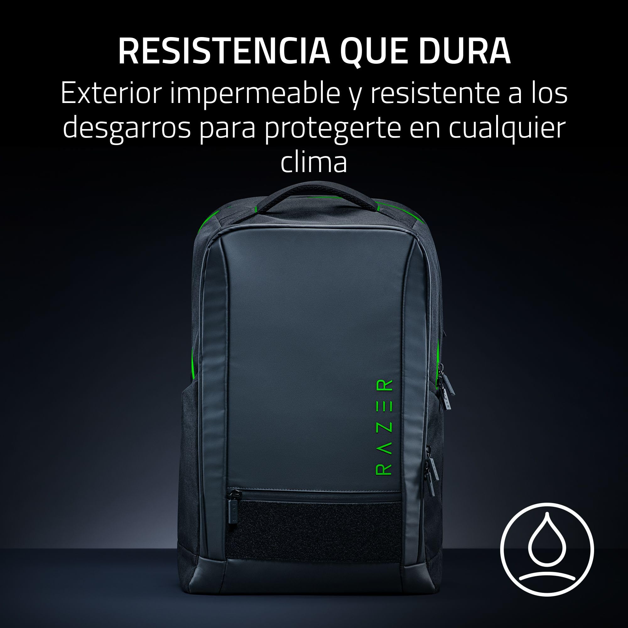 Razer Rogue 18" V4 – Mochila funcional de viaje con compartimento para portátil de 18" - Comodidad lista para viajar - impermeable y resistente a los desgarros - ergónomica | Negro