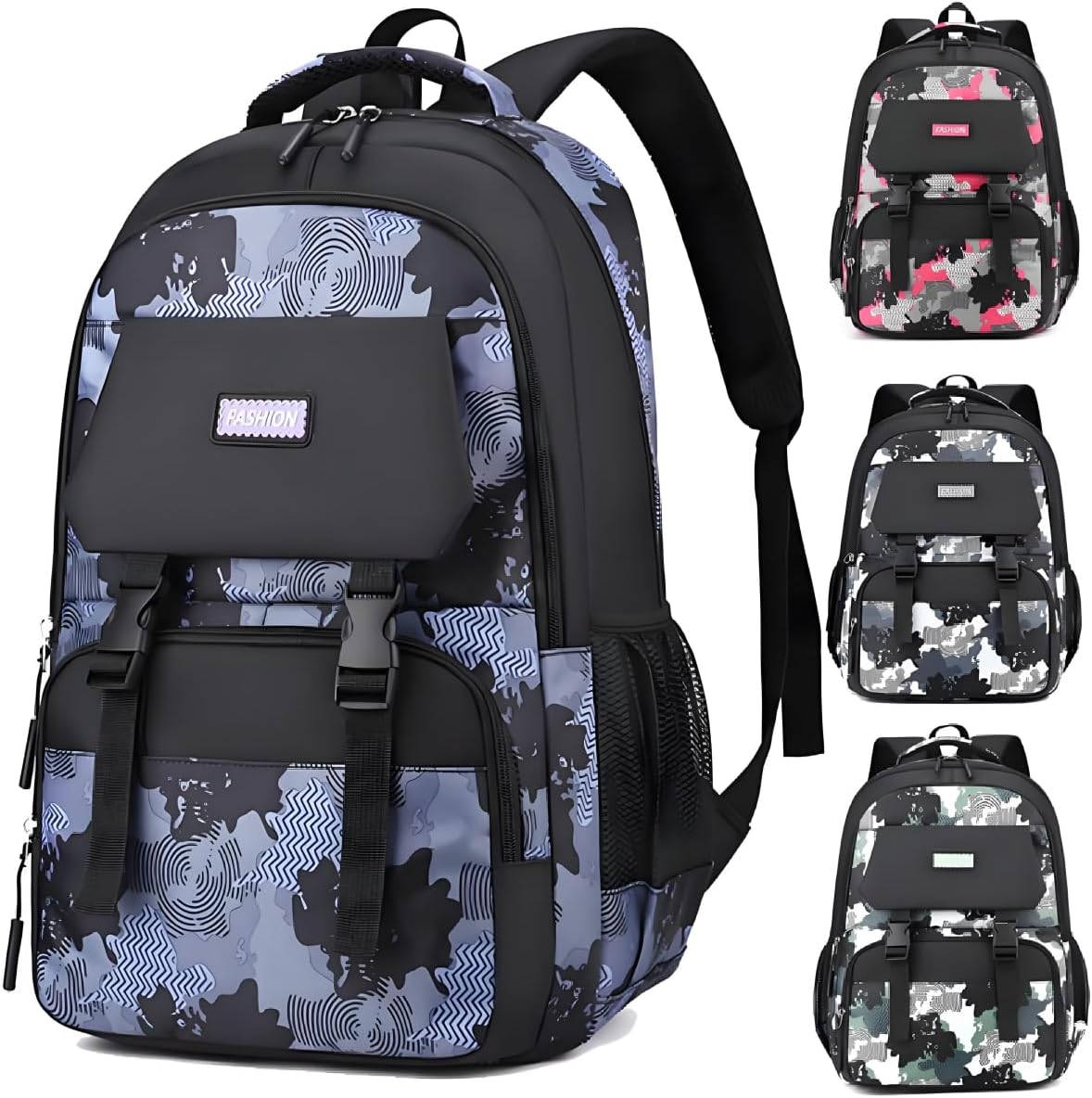 Backpack for Boys Kids School Bags Teen Elementary Middle Student Backpacks 16 inch Laptop Bag Back Packs(Blue) - Image 4