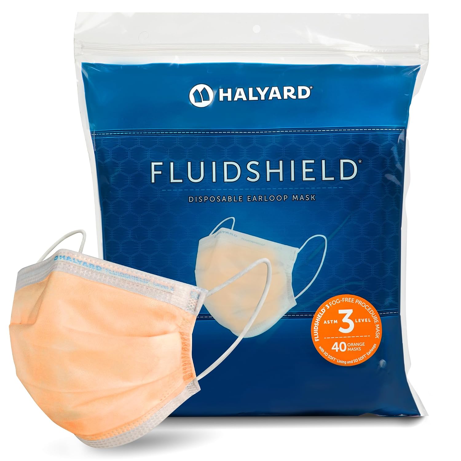 HALYARD FLUIDSHIELD 3 Fog-Free Procedure Mask, w/SO Soft Lining, 47107 (Case of 400) - Review, Price and Buying Guide
