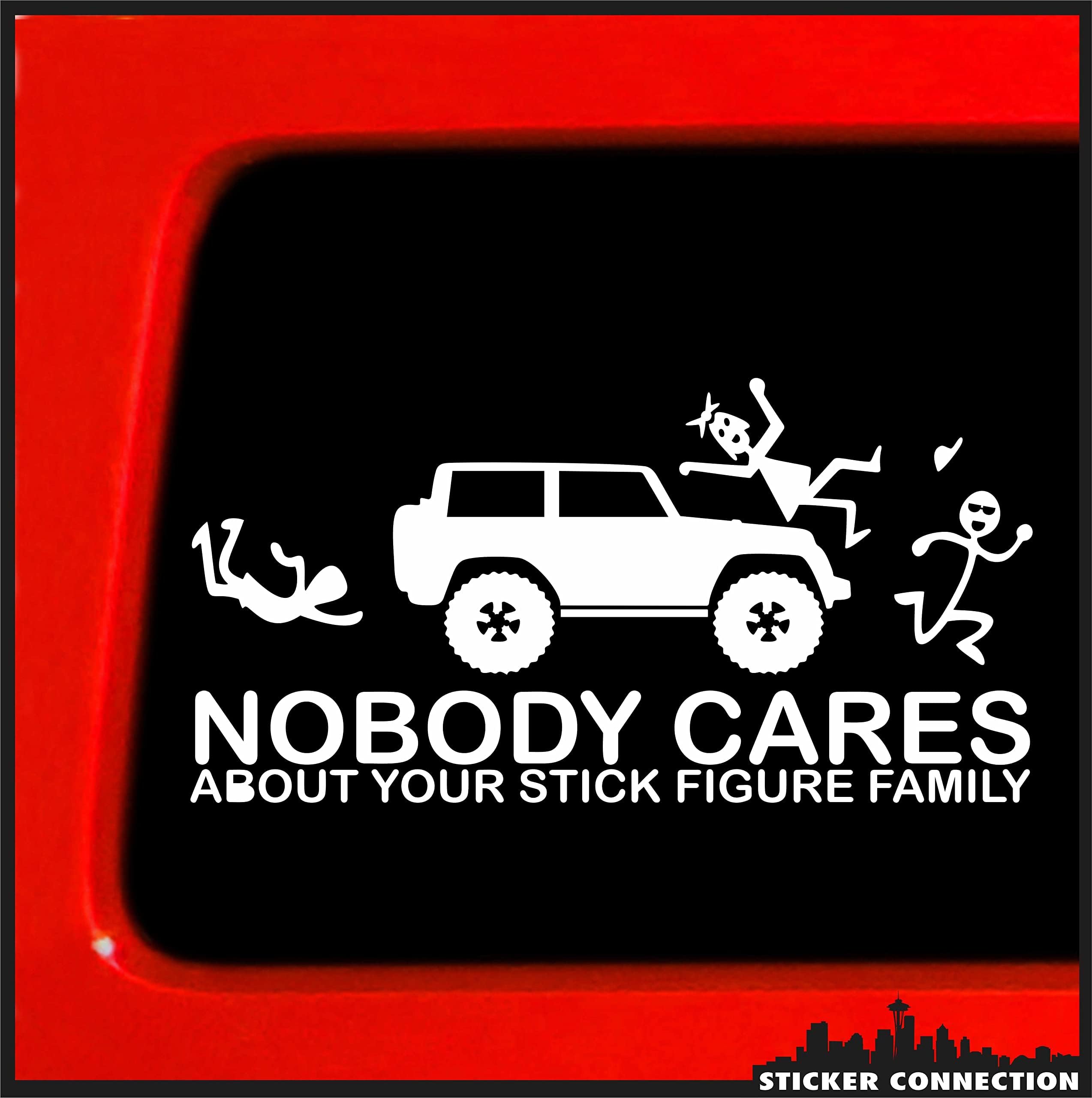 Amazon.com - Sticker Connection | Stick Figure Family Sticker for Jeep ...