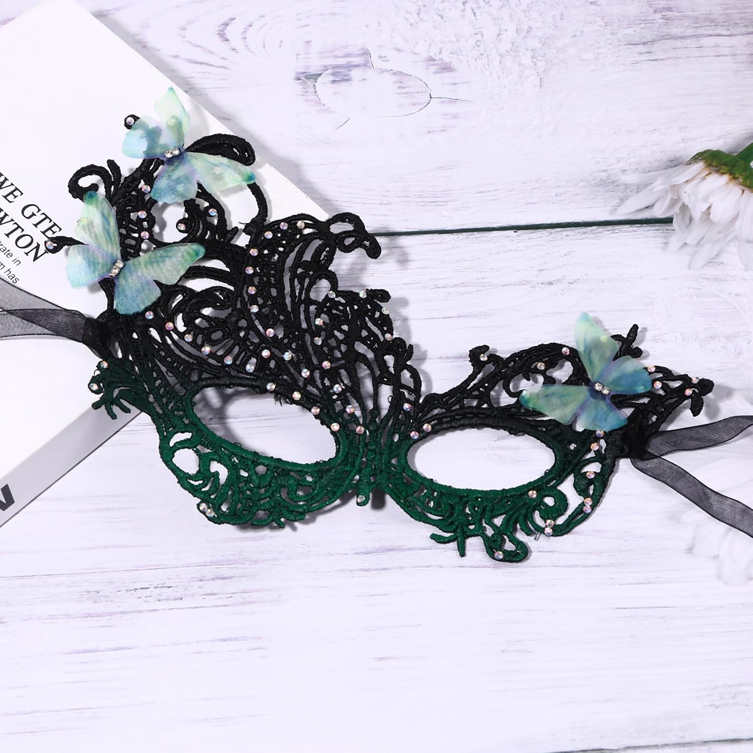 OIDEA Butterfly Lace Masquerade Mask for Women: Costumes Party Masks Halloween Carnival Venetian Evening Prom Ball Mask - Image 4