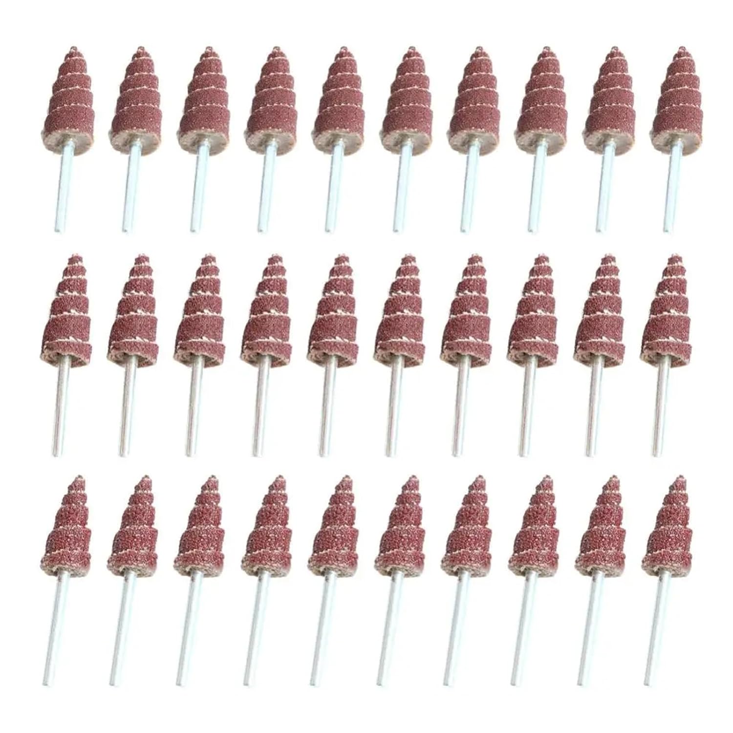 10mm/12mm Cone Shape Mounted Point Grinding Head Sandpaper Flap Sanding Wheel 80#-320# with 1/8" Shank Polishing Abrasive Tool(10pcs,120,12mm)