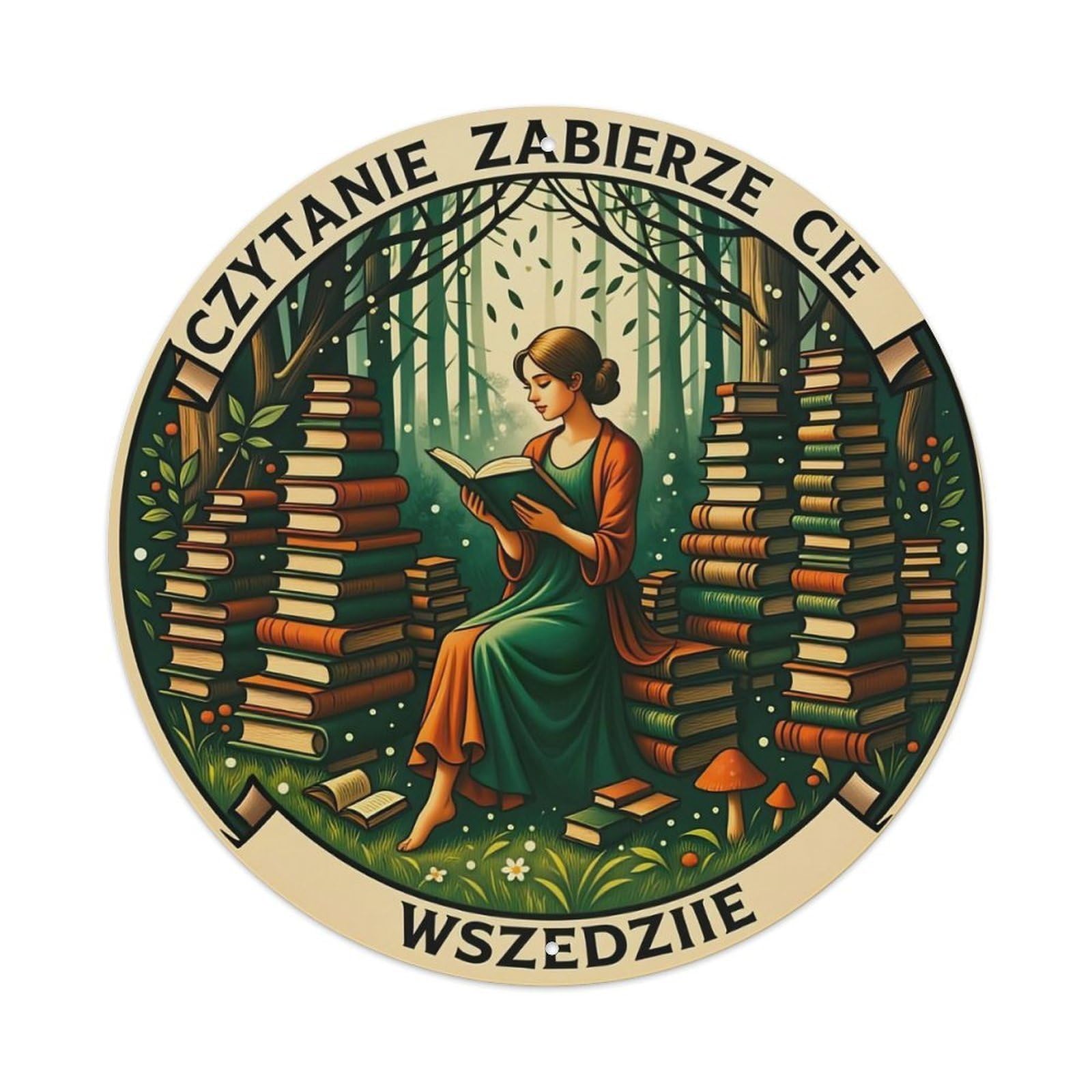 Reading Takes You Everywhere Metal Tin Sign