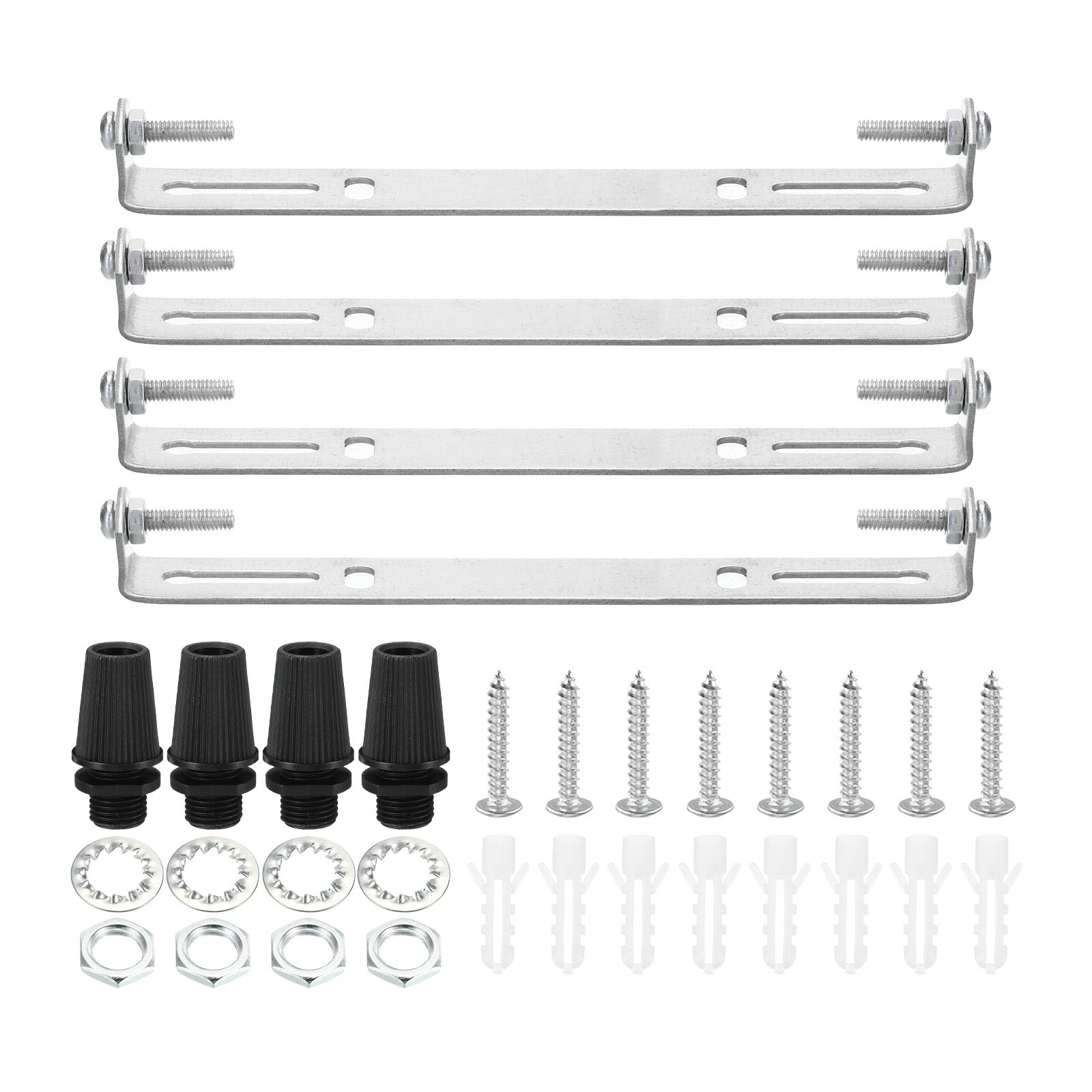 PATIKIL 120mm Ceiling Light Plate Kit, 4 Set Light Fixture Mounting Bracket Plate Steel Crossbar for Home Office Pendant Wall Light, with Screw Washer Nut Kit — Amazon image 11