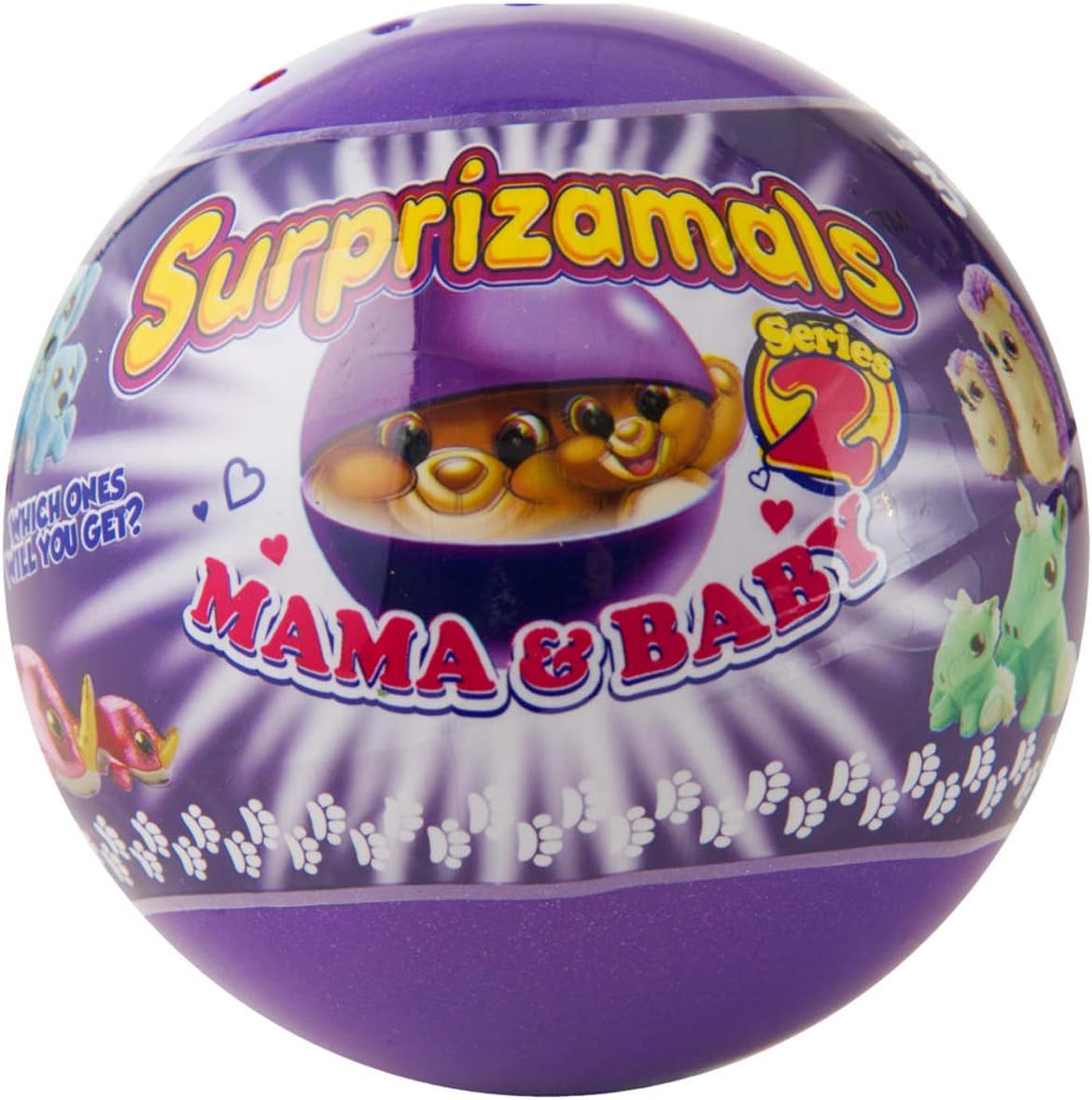 Mama & Baby - Mystery Balls with 2-Collectible Plush Toys (Series 2)