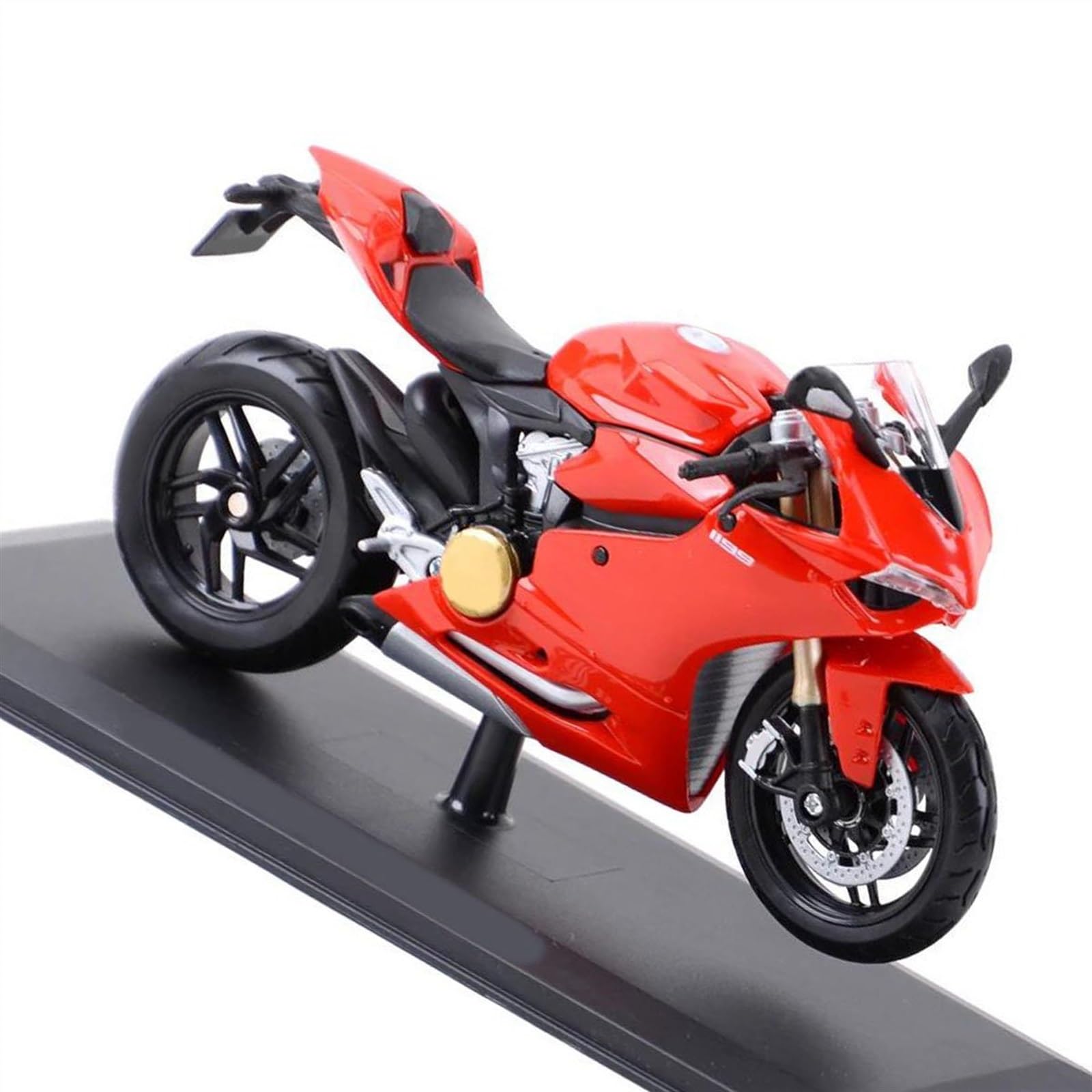 Modello in Scala per Ducati Panigale 1199 1/12 Die Cast Veicoli da Collezione Hobby Modello di Moto Giocattolo con Supporto