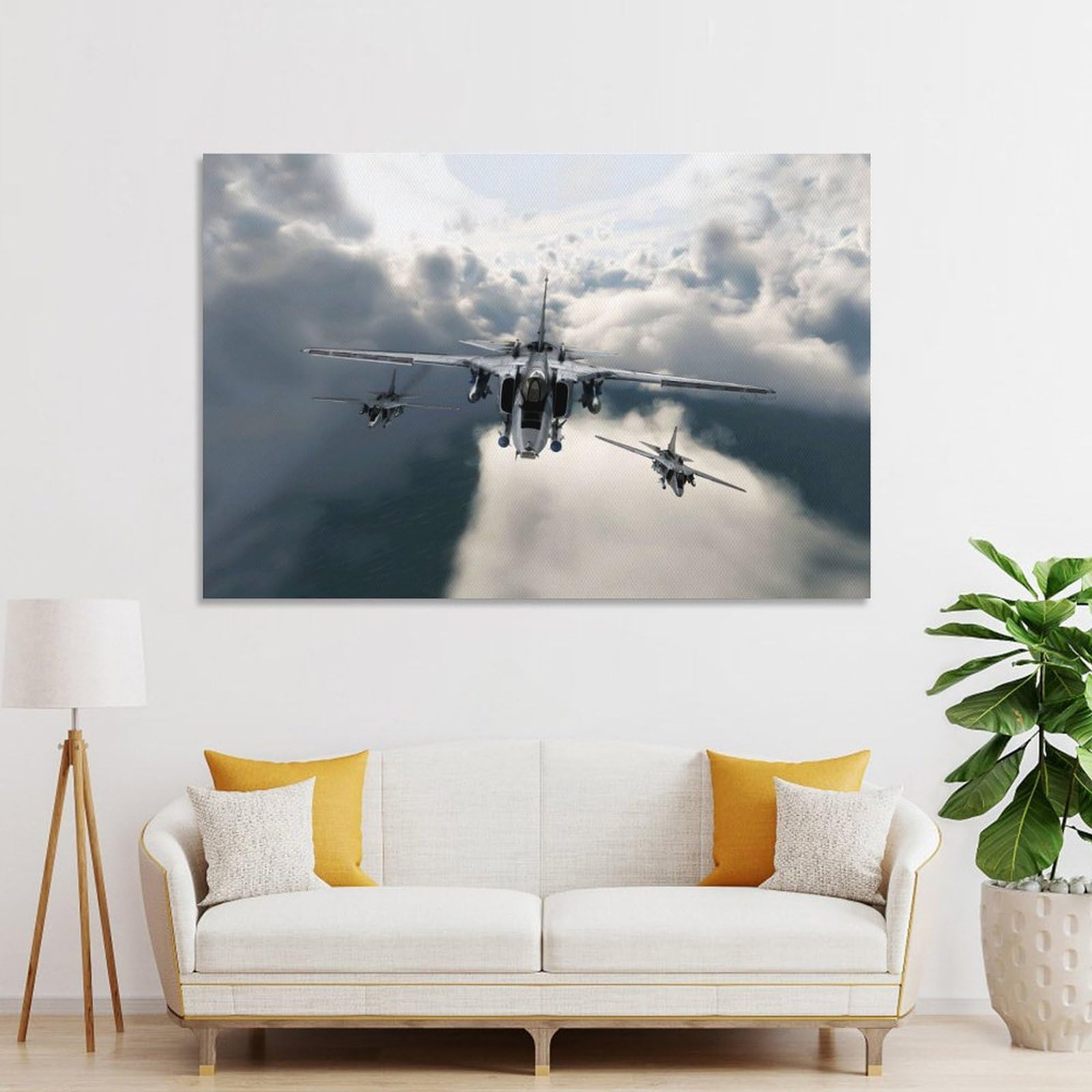Junmoney Unframe-Style-14 Mikoyan Mig 27 Home Decor Wall Art, 20X30inch(50X75cm), For Bedroom Walls, Guest Spaces Or Lounges, A Warm Accent For Relaxed Interiors