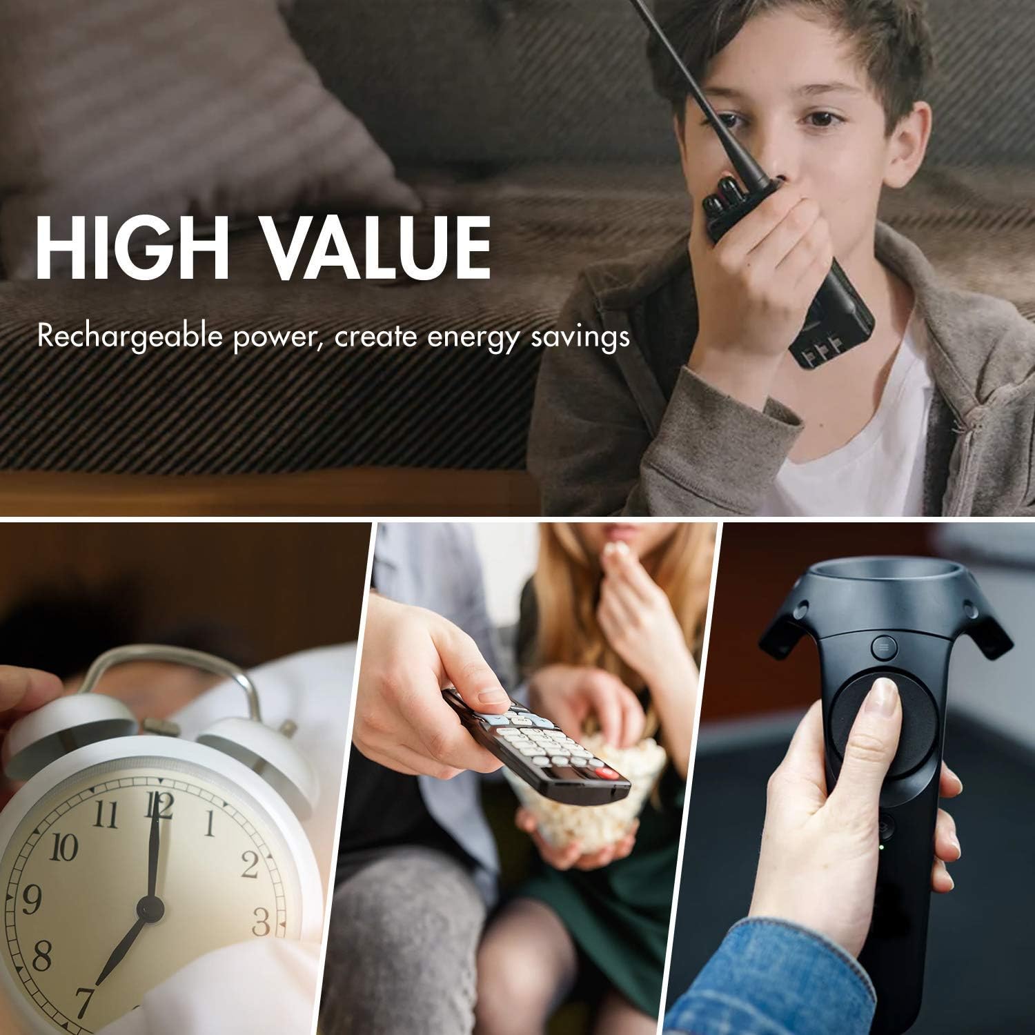 Tenergy TN162 8-Bay Smart LCD Battery Charger with 24 Pack Rechargeable AA and AA Batteries, 12x AA Rechargeable Batteries and 12xAAA Rechargeable Battery and Compatible Charger