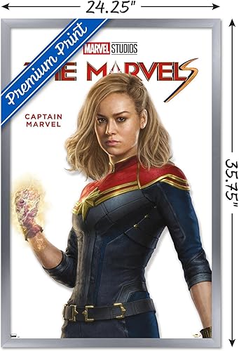 Miniatura 27 de Trends International Marvel The Marvels - Póster de pared de la serie Captain Marvel Feature Series, 22.37 x 34.00 pulgadas, versión enmarcada