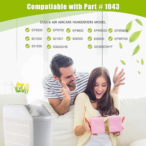 Miniatura 6 de 1043 Super Wick Humidifier Filter Replacement for Essick Air AirCare Bemis Essick Compatible with EP9500 EP9700 EP9800 EP9R500 821000 826000 826600