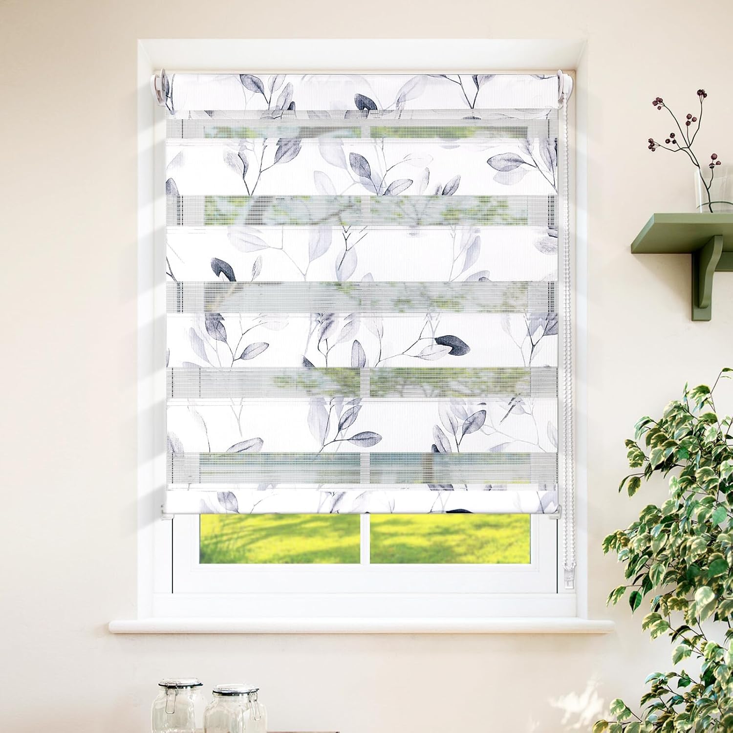 Doppelrollo Klemmfix ohne Bohren, Rollos für Fenster ohne Bohren