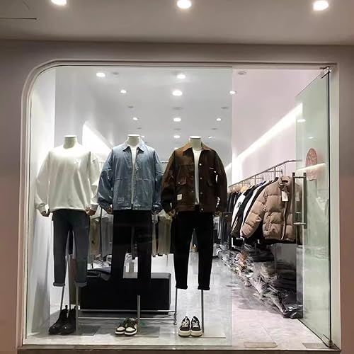 Miniatura 6 de Maniquí masculino con abdominales, maniquí de forma de vestido masculino ajustable en altura, accesorios de modelado de ropa de cuerpo completo para