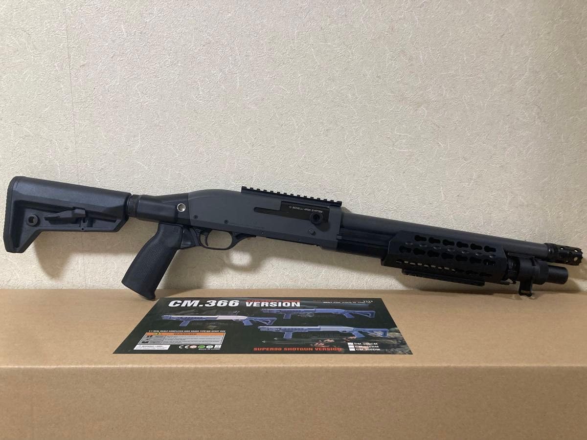 CM.366 エアーショットガン Amazon.co.jp: CM366TAN ベネリ M3 Tac. M-STOCK スポーツライン