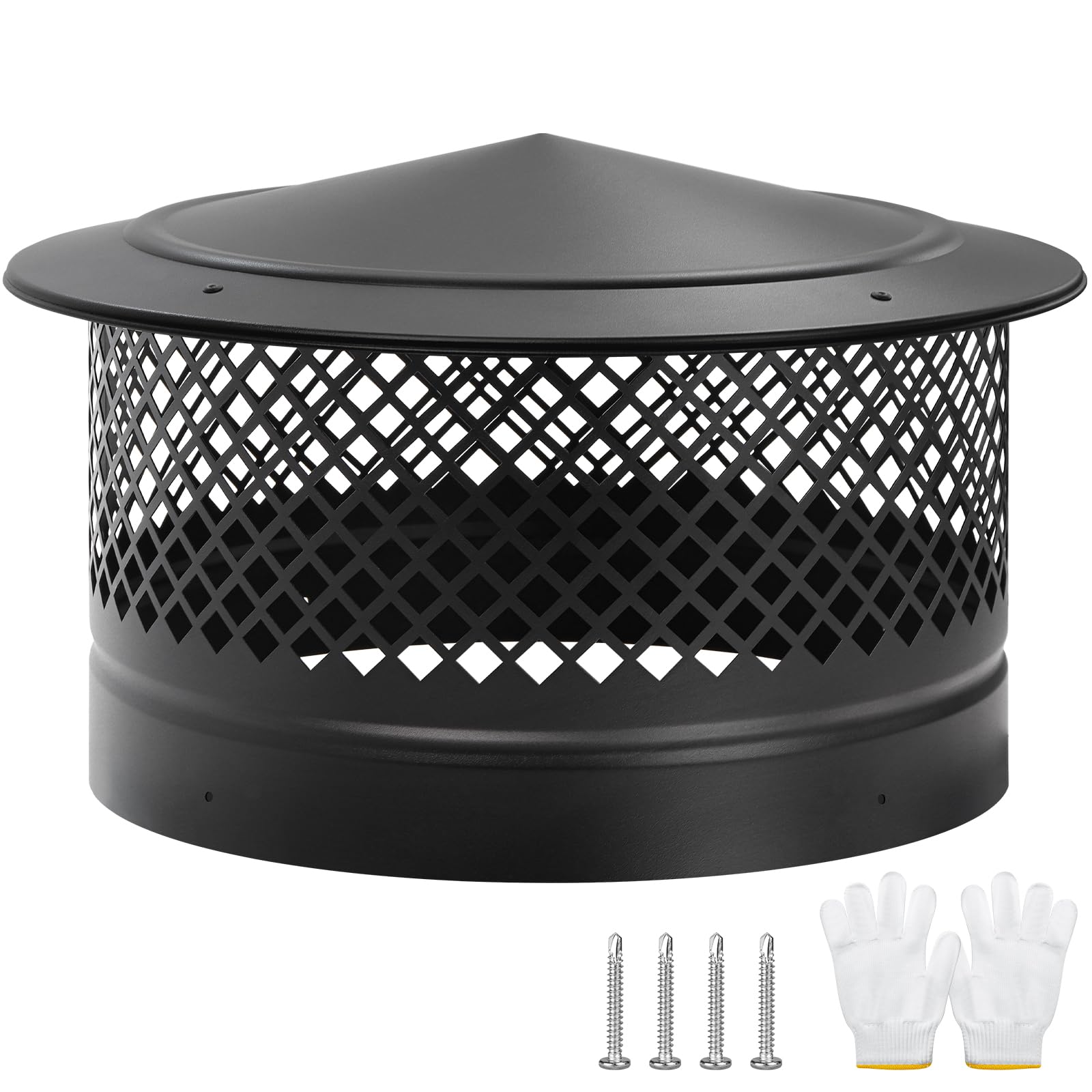 Tapa de chimenea de 14 pulgadas CLLOMAGY con pantalla cónica para tubo exterior de estufa