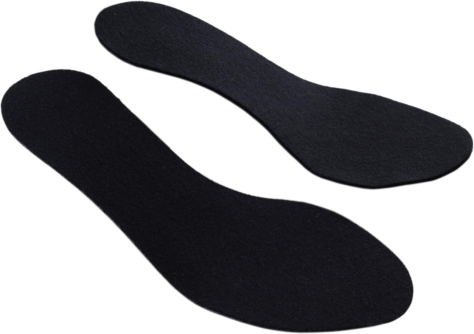 SoxsolsSoxsolS Black Wool Flat Insert for Sockless Shoes for Women Size US 8, Euro 39