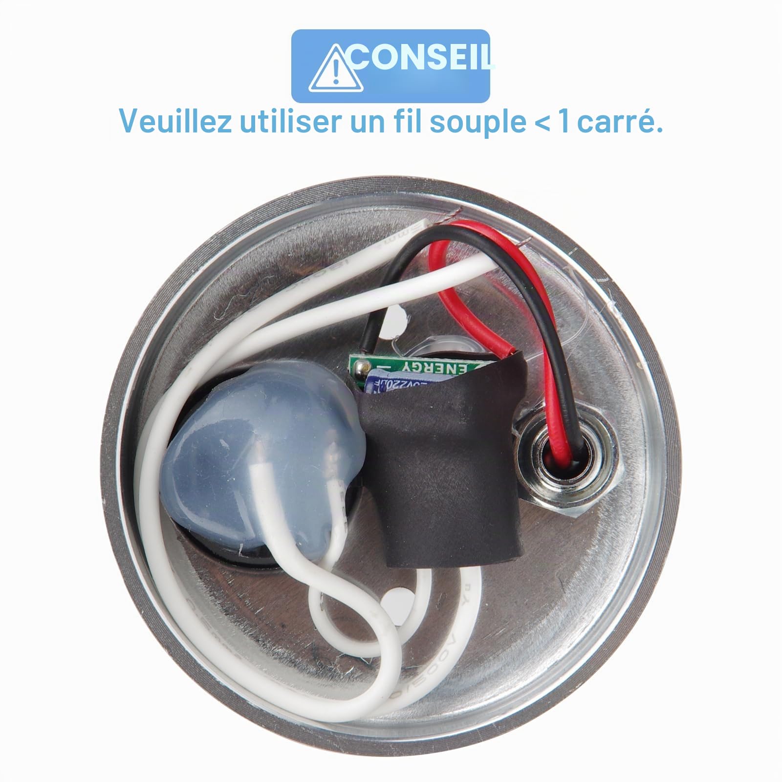 CPROSP Lot de 2 Lampe 12v led Camping Car à intensité variable avec USB 3-6000 K, spot LED 3W 12 V Lampe de lecture pour Intérieur Lumière LED Interrupteur réglable, 180 lm, 59 x 97 mm, noir