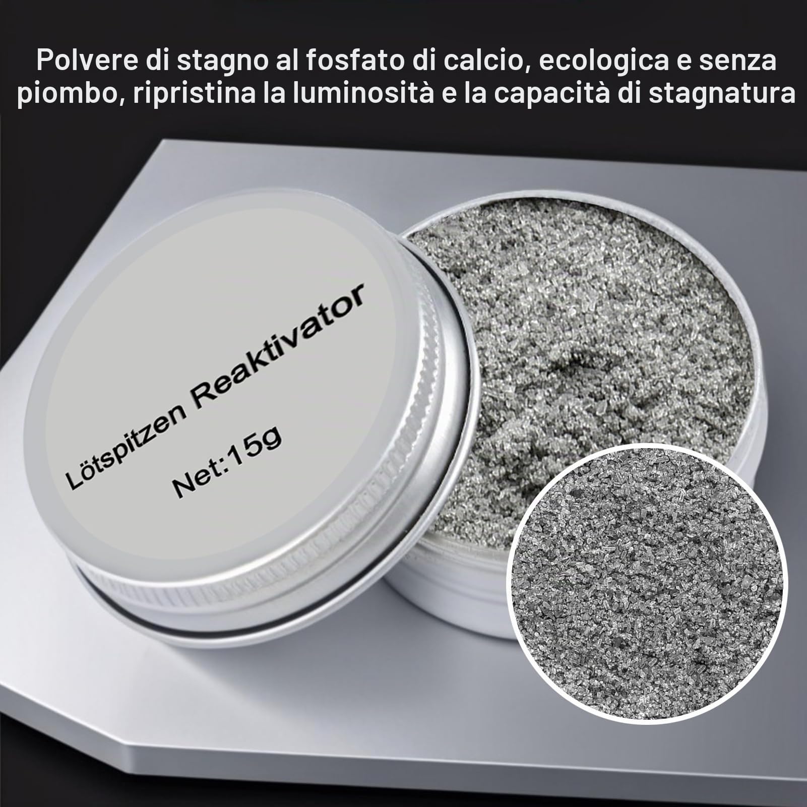 15g Saldatore Punta,Pasta Saldante,Detergenti per Punte,Punta del Saldatore Pulizia Pasta,Senza Piombo Pasta Pulita Saldatura,per Pulire e Riparare le Punte del Saldatore