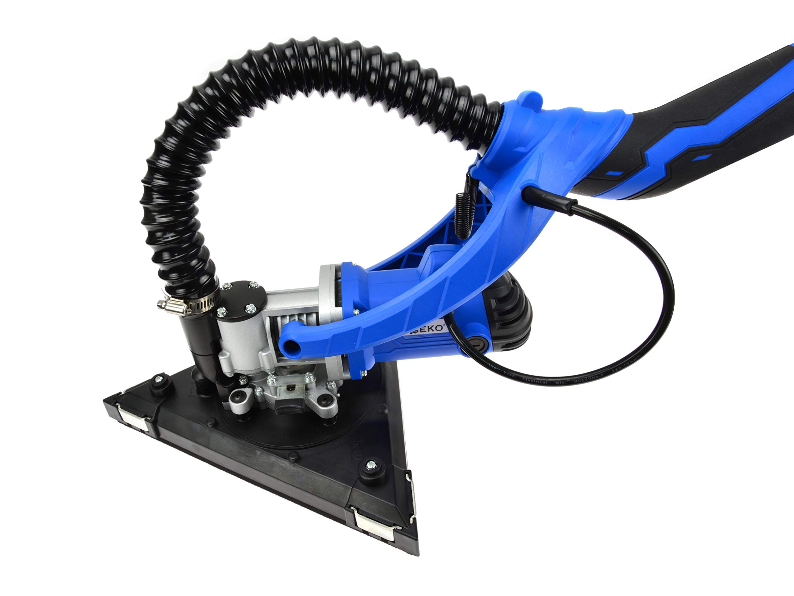 BSD Lijadora de Pared, Lijadora de Techo, Lijadora Telescópica 2 en 1, Lijadora Telescópica para Pared y Techo, Lijadora de Pared con Accesorios y 12 Papeles de Lija -710W, Ø 225mm, 800-1700 RPM