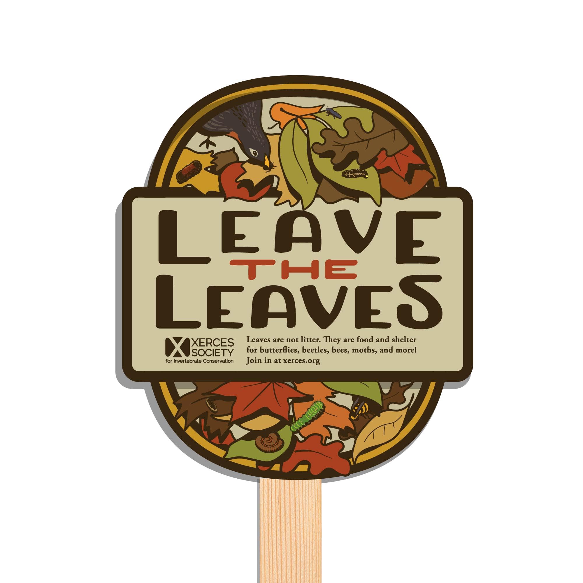 Amazon.com: Leave the Leaves - Garden Sign : Patio, Lawn & Garden