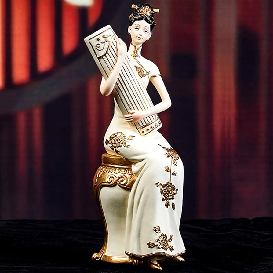 アート・デザイン・音楽 Celebrated Chinese Historical Figures Amazon.com: Music Chinese Classical Girl Statues Musician