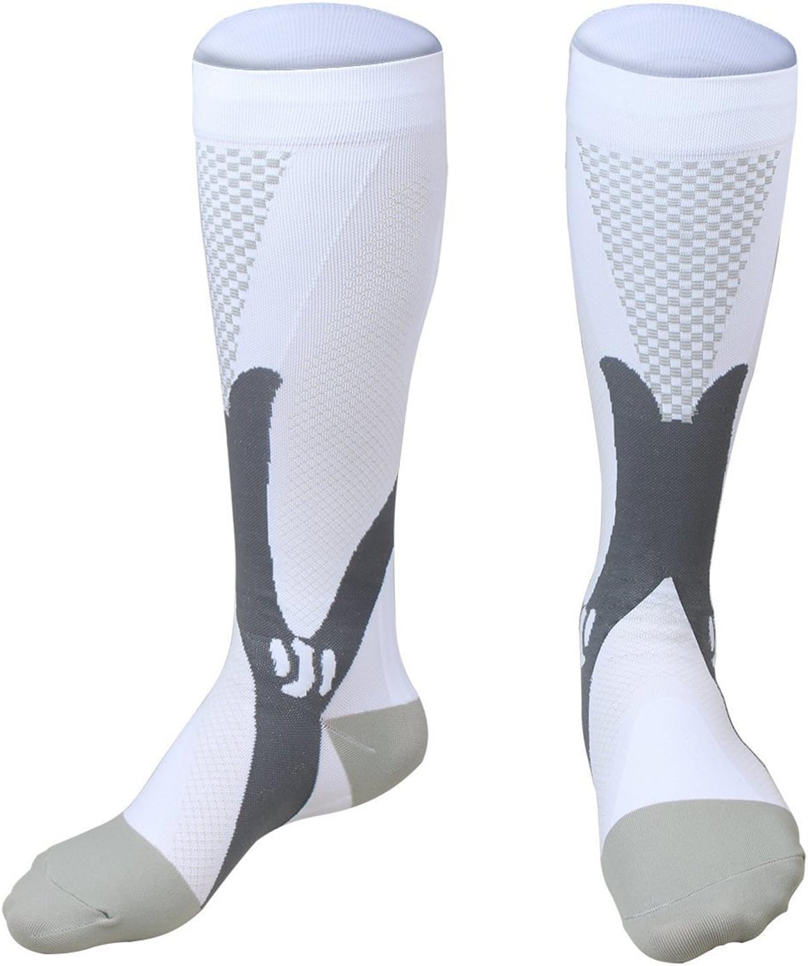 seven wolves 2 Pairs Women Compression Socks 20-25mmhg Using for Hiking Cycling Traveling Walking