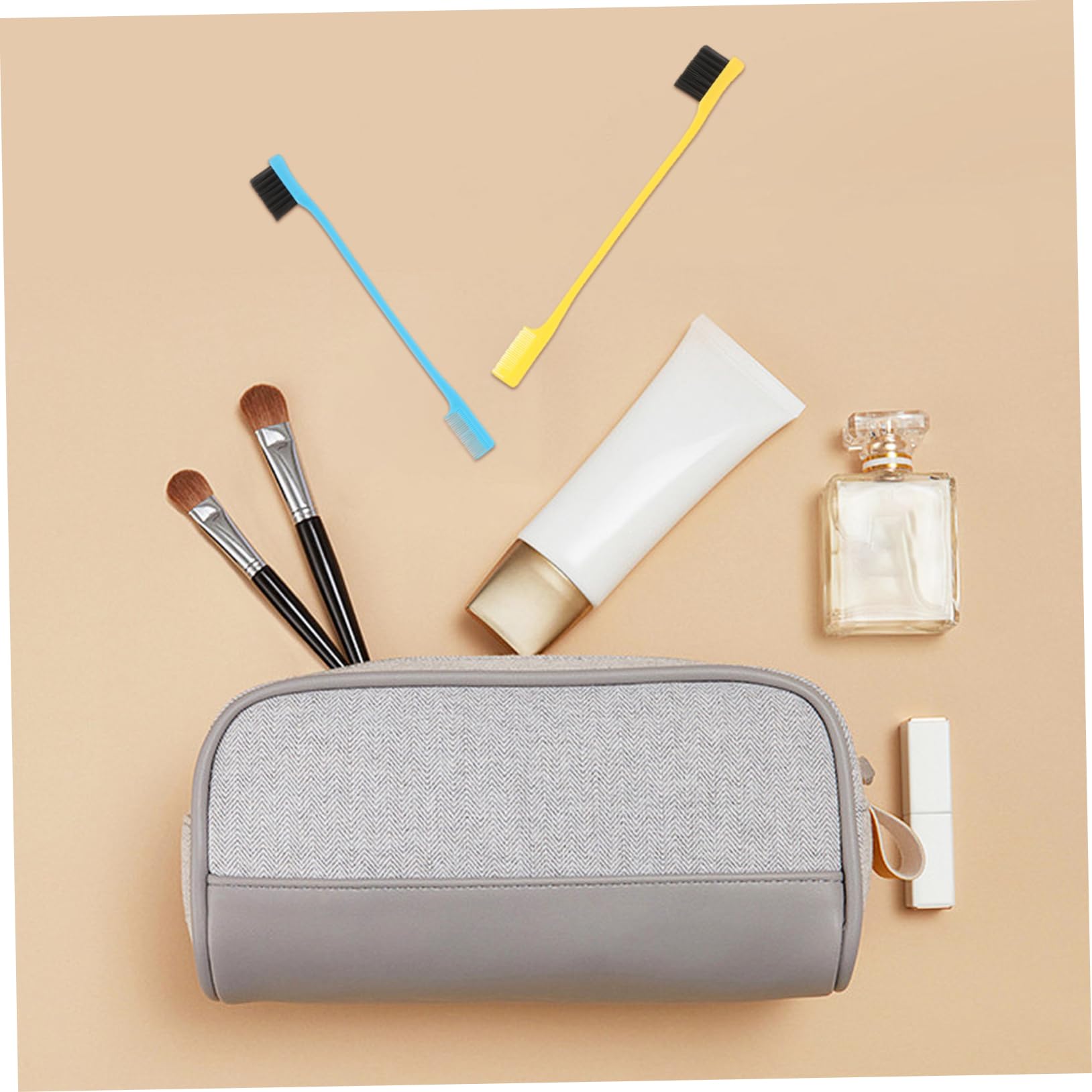 Outanaya 10-piece Multi-functional Brow Brush Set Eyebrow Comb Brush Hairline Safe Material Present for Friends Family