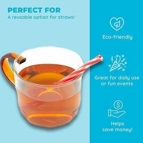 Miniatura 4 de Jacent Pajitas reutilizables de plástico para niños más cepillo de limpieza, 6 pulgadas 24 pajitas