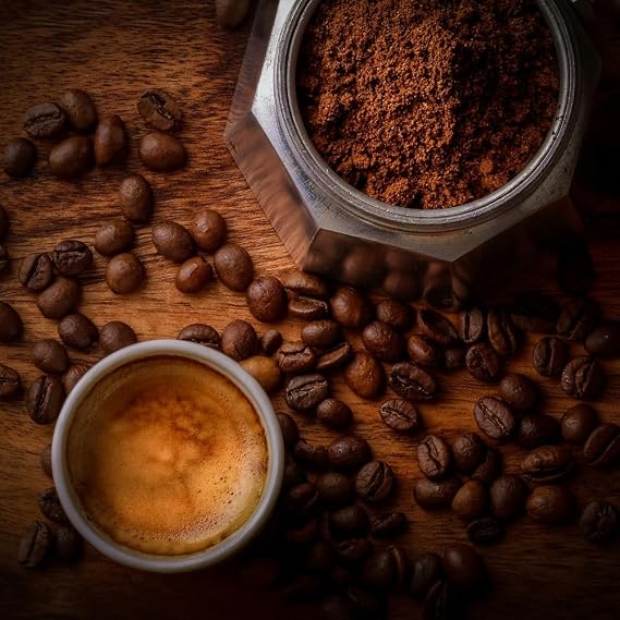 Black Vibes - Coffee Beans (500g) | Dark Roast Intenso | Robusta Blend | Full-Bodied & Strong | Roasted in Italy
