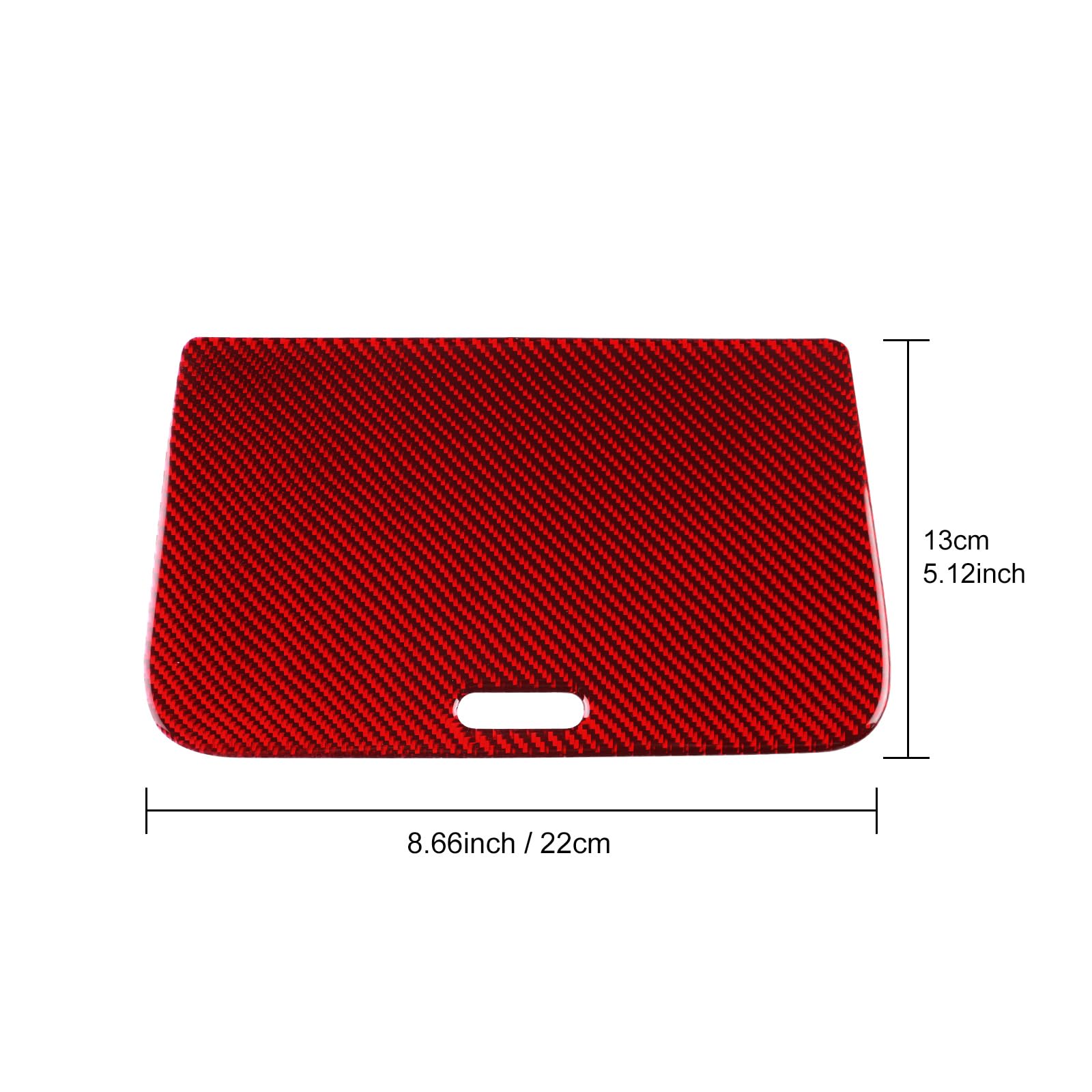 KUNGKIC Per Alfa Romeo Giulietta 940 2011-2020 in fibra di carbonio per cruscotto auto, console centrale, contenitore, pannello, adesivo, accessori interni (rosso)