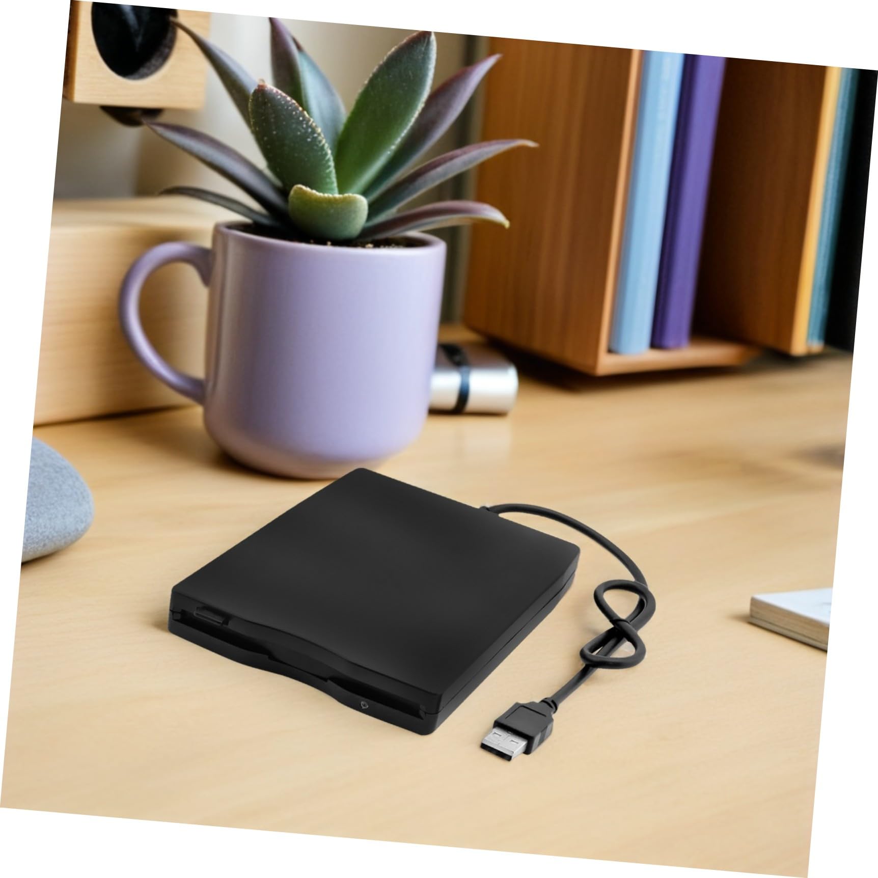 Operitacx Dur Externe USB pour Ordinateurs Portables de Disquette de Données Rapide et Fiable Compatible avec Plupart Systèmes Exploitation Design Portable