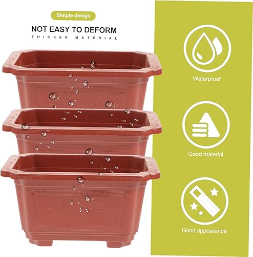 Miniatura 7 de 10 cajas de macetero para balcón, maceta para alféizar de ventana, maceta de jardín, contenedor de plantación de vegetales, maceta de plástico para