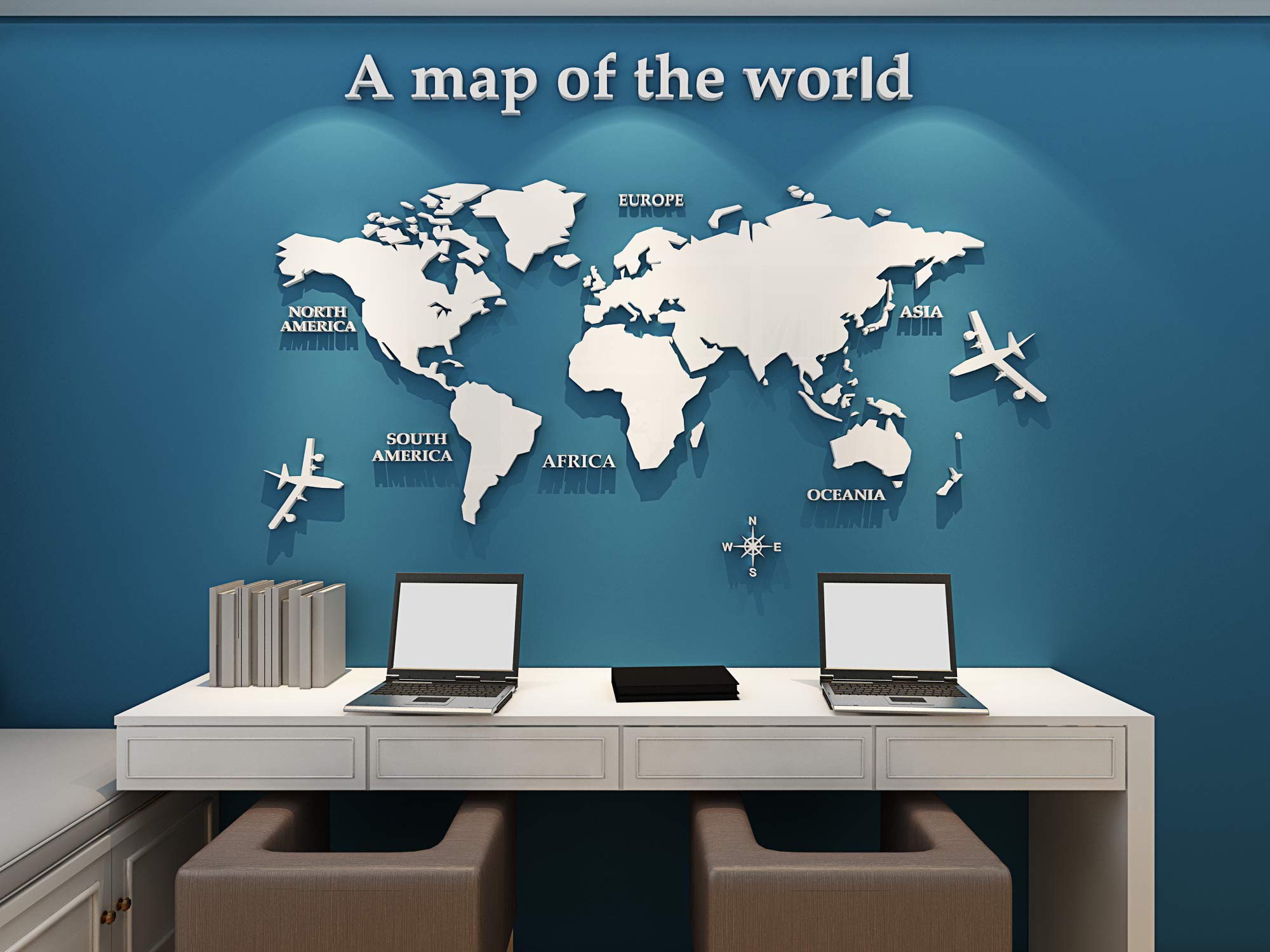 Antimuffa Per Muri Interni 3D Mappa Del Mondo Wall Sticker Adesivi Adatto Per Adesivi Murali Parete Sfondo Divano Soggiorno Ufficio Mappa Del Mondo Wall Sticker Home Decor Specchio Da Parete Antimuffa Per Muri Interni 3D Mappa Del Mondo Wall Sticker Adesivi Adatto Per Adesivi Murali Parete Sfondo Divano Soggiorno Ufficio Mappa Del Mondo Wall Sticker Home Decor Specchio Da Parete