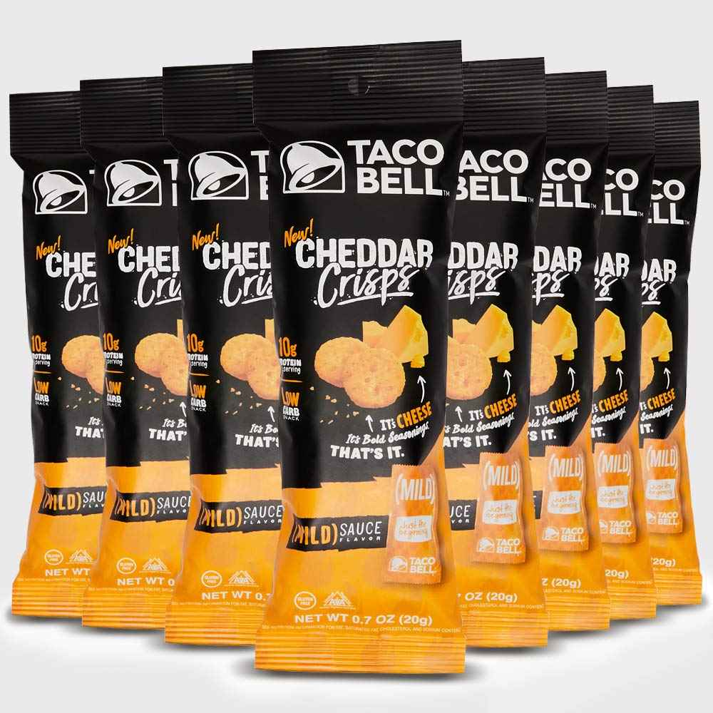 Buy Taco Bell Cheddar Crisps Mild Flavor Keto Friendly, Low Carb