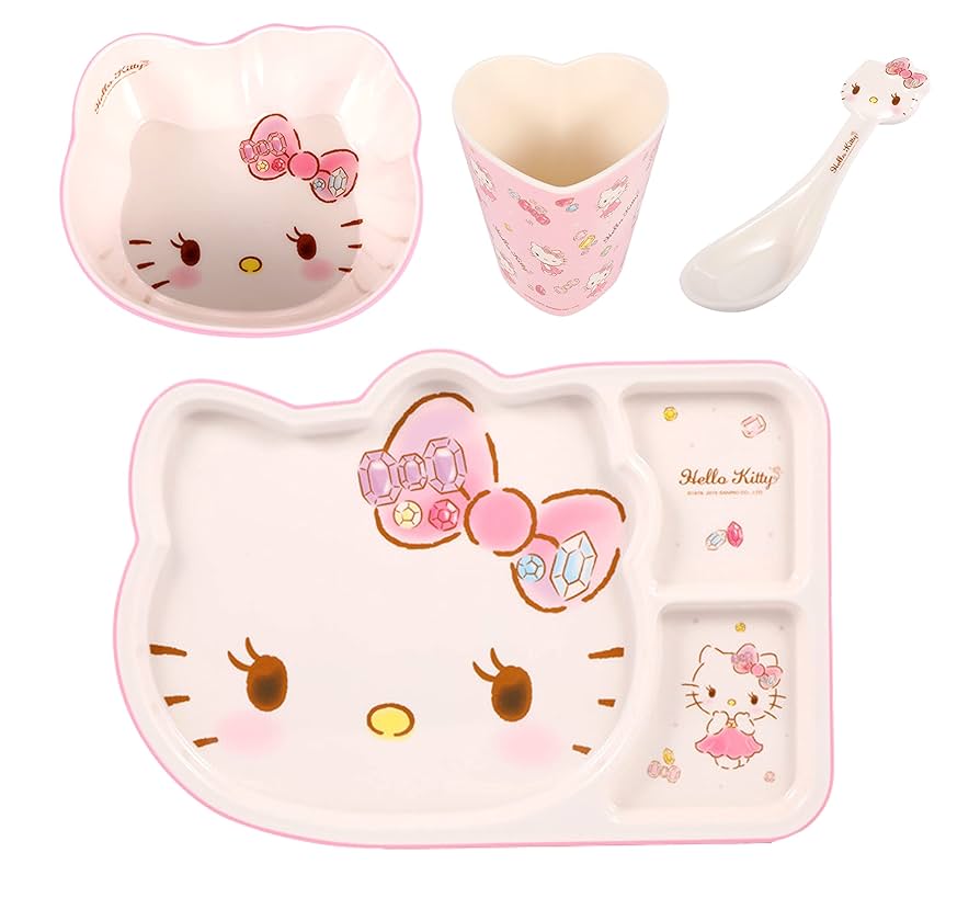 HELLO KITTY テーブル 60cm x 80cm Amazon.com: Idea Nuova Hello Kitty Set of 2 Durable Storage