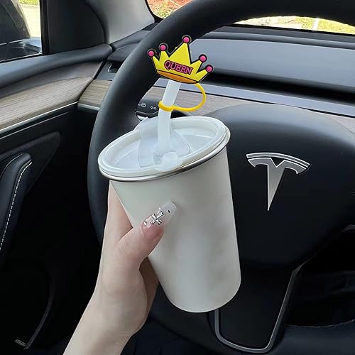 Miniatura 7 de 6 fundas de silicona para pajilla, tapas de pajita, cubiertas reutilizables para popotes, cubierta de popote de silicona, tapas para popote de