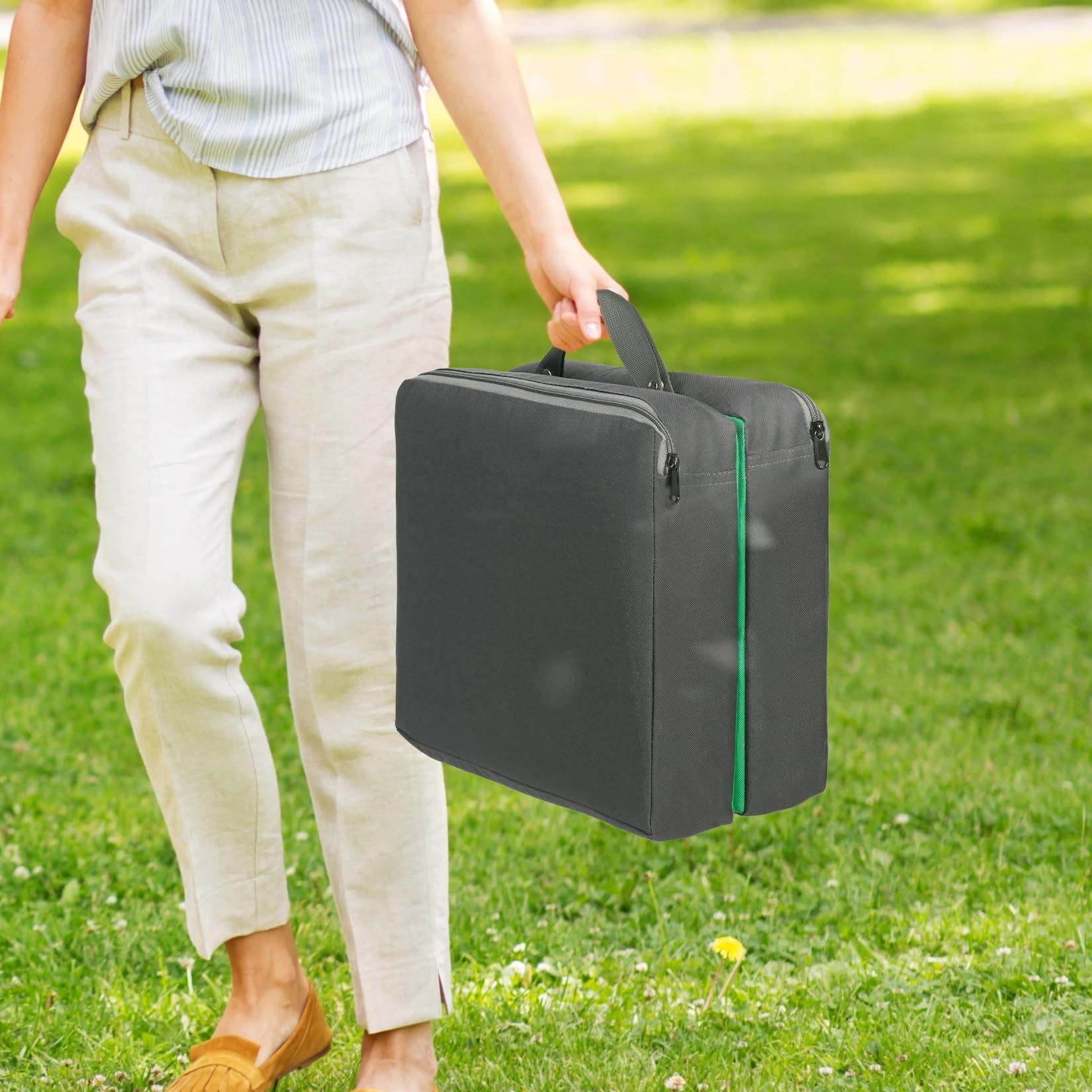 Inginocchiatoio da Giardino Extra Spesso Cuscino in Memory Foam Portatile di Grandi Dimensioni con Rivestimento for inginocchiatoio per diserbare nel Giardino