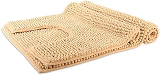 YUMEIA Bath Mat Sets 2 Pieces Soft Microfiber Bathroom Rug and U Shape Pedestal Mat with Non Slip Adhesive Backing,Machine...