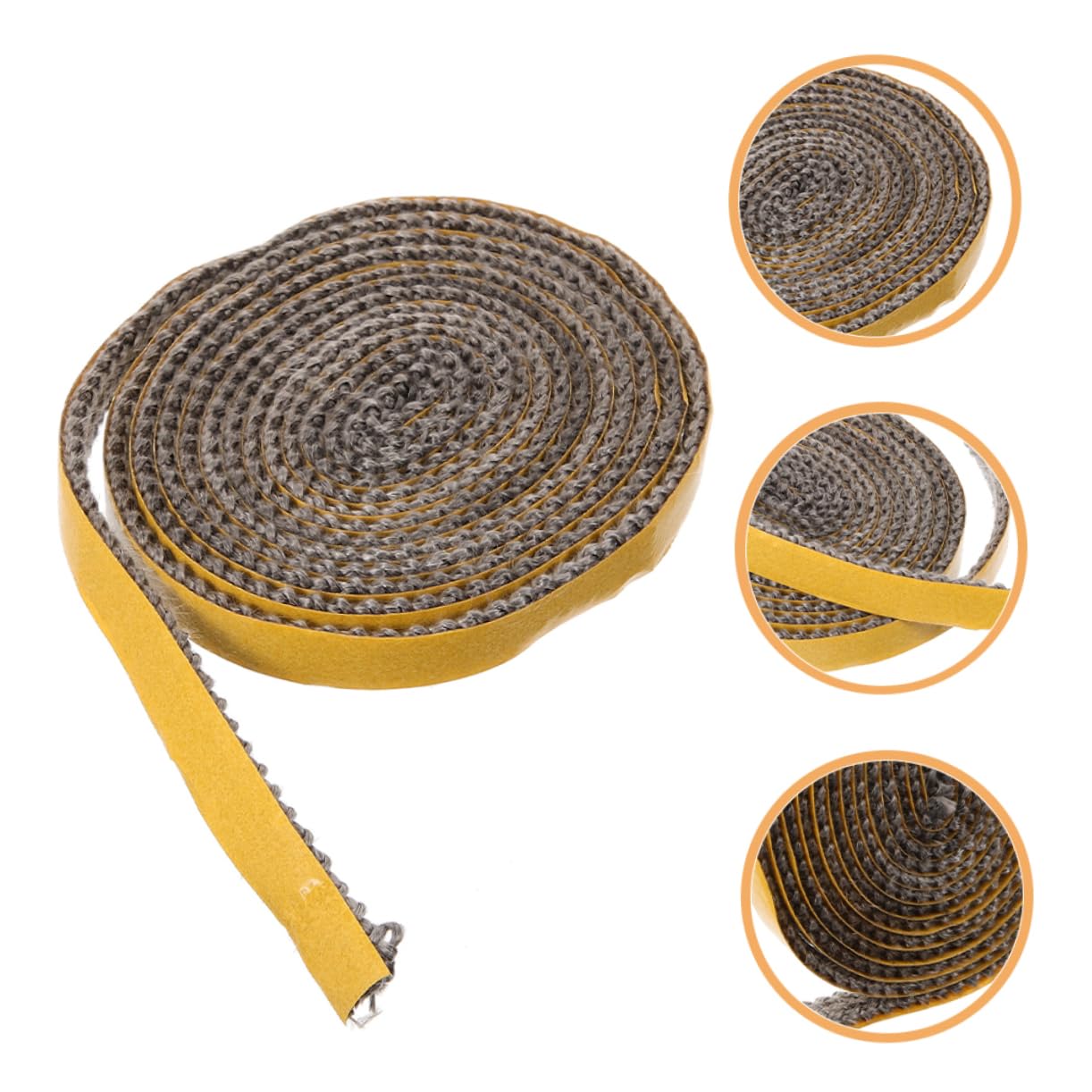 YARNOW 4 Sostituzione Guarnizione Stufa a Legna Rivestimento escluditore calafataggio esclusioni riempitivo Guarnizione del Guarnizione Porta Stufa a Legna Fibra di