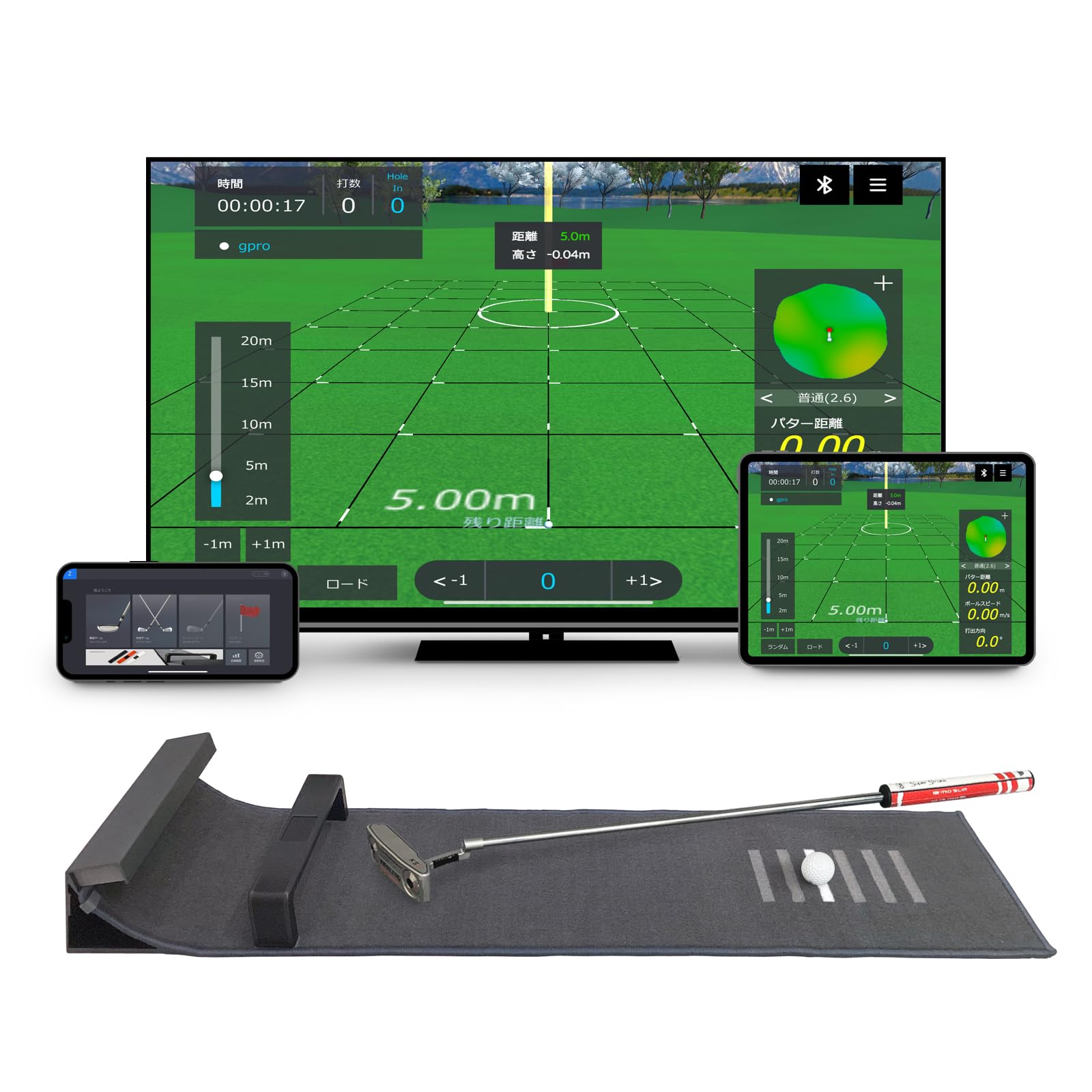 zeroputt ゼロパット パター練習器具 Amazon | ZEROPUTT(ゼロパット) パター練習マット パターマット練習