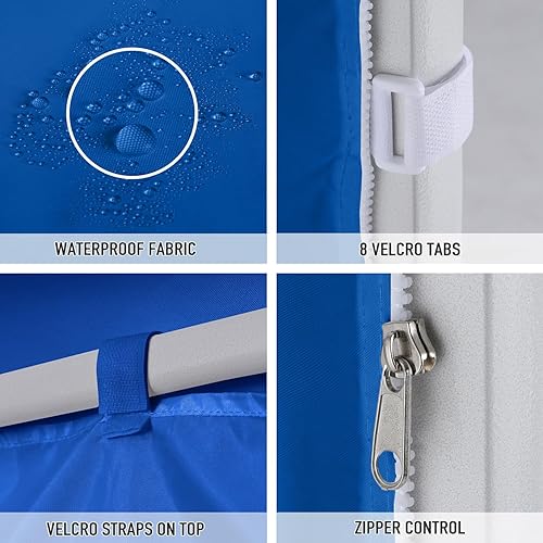 Miniatura 3 de COOSHADE Instant Canopy SunWall - Toldo de pared lateral de 10 x 10 pies para tienda de campaña desplegable, paquete de 1 pared lateral, color azul