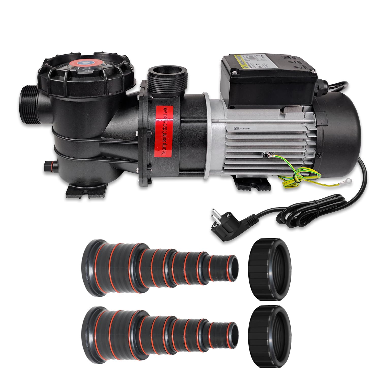 BOMBA de FILTRACIÓN para PISCINAS POOL-STAR-800 BOMBA para PISCINA desde 25cbm BOMBA fiable y con ahorro de energia, FILTRO FACIL DE LIMPIAR con cable de 1,2m SWIMMINGPOOL PUMP hasta a 50-65cbm