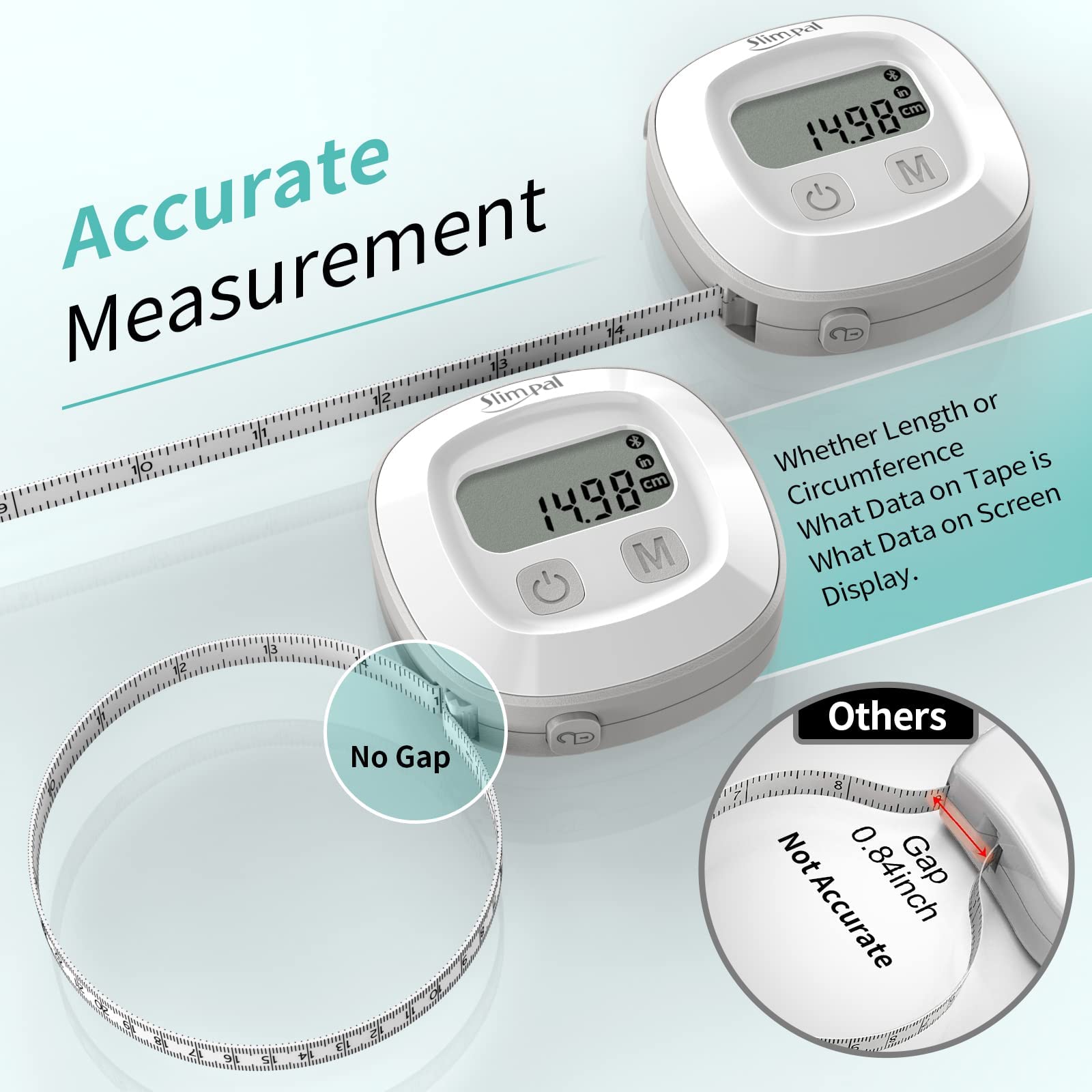 Buy Slimpal Body Tape Measure, Tool for Monitoring Body Fat, Measuring